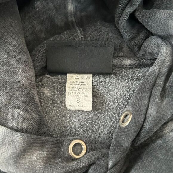 Killer Acid Miles Of Smiles Grey & Black Tie Dye Hoodie - Picture 7 of 7